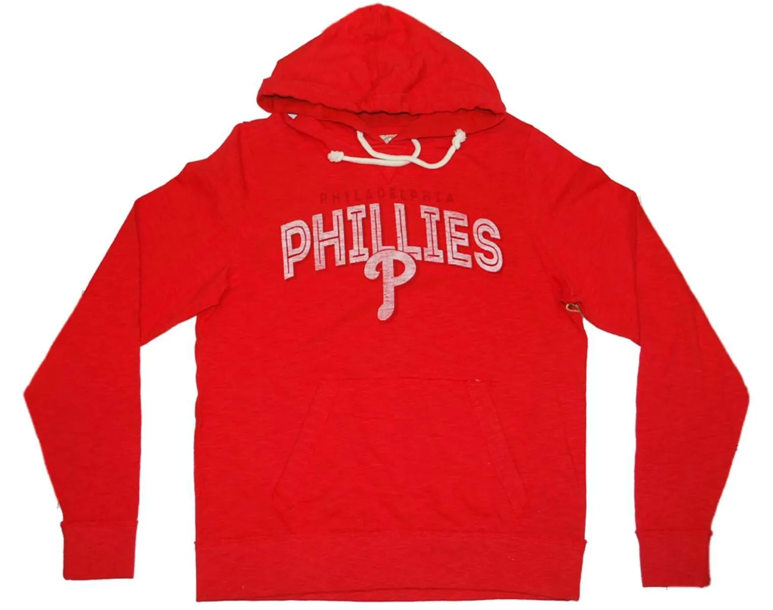 Philadelphia Phillies 47 Brand Red Long Sleeve Soft Scrum Hoodie Sweatshirt (M)