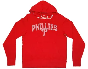 Philadelphia Phillies 47 Brand Red Long Sleeve Soft Scrum Hoodie Sweatshirt (M)