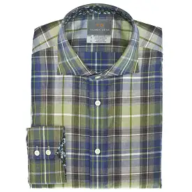 Pine Plaid Button Down Sport Shirt