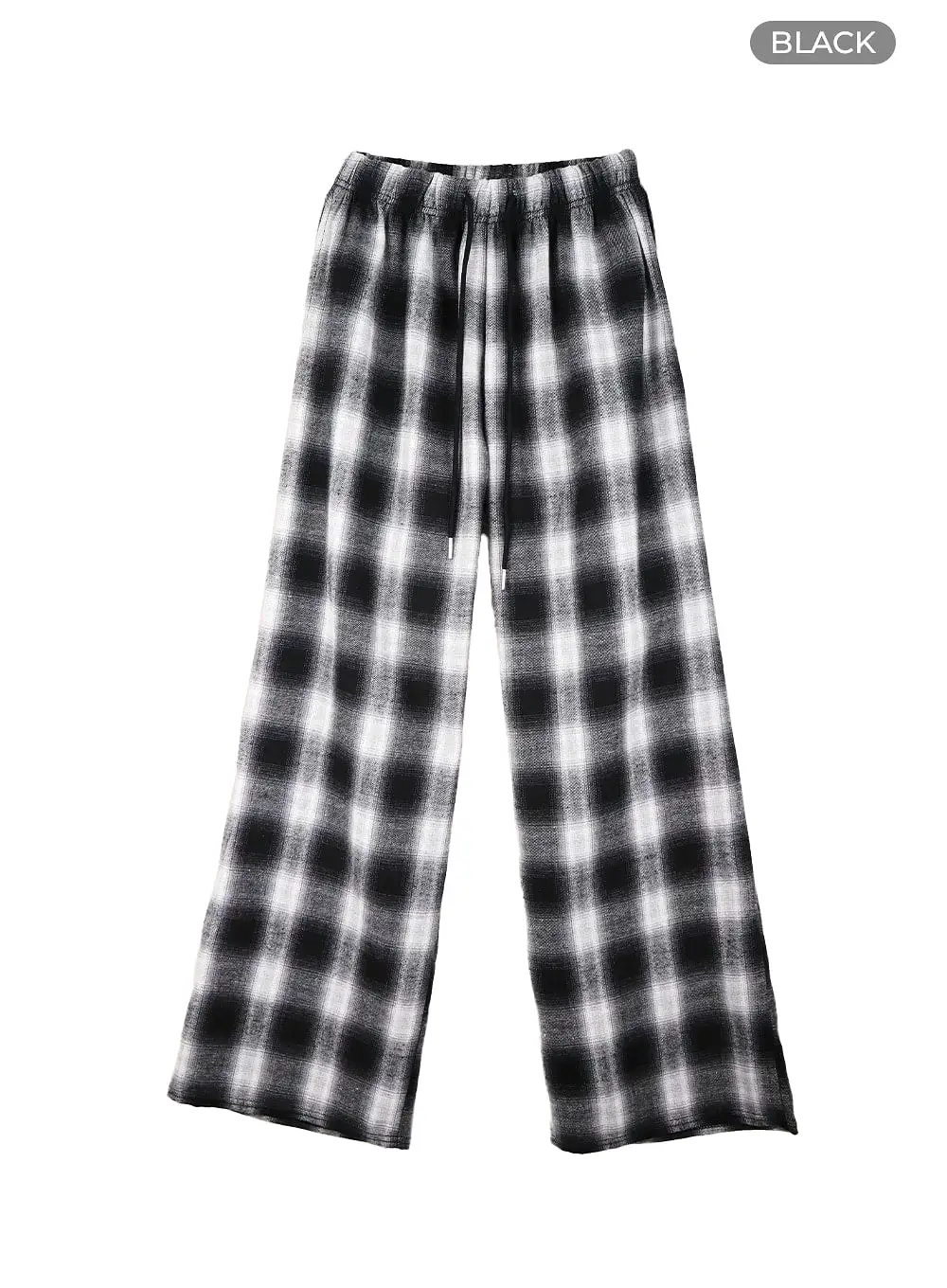 Pintuck Checkered Pants CF427