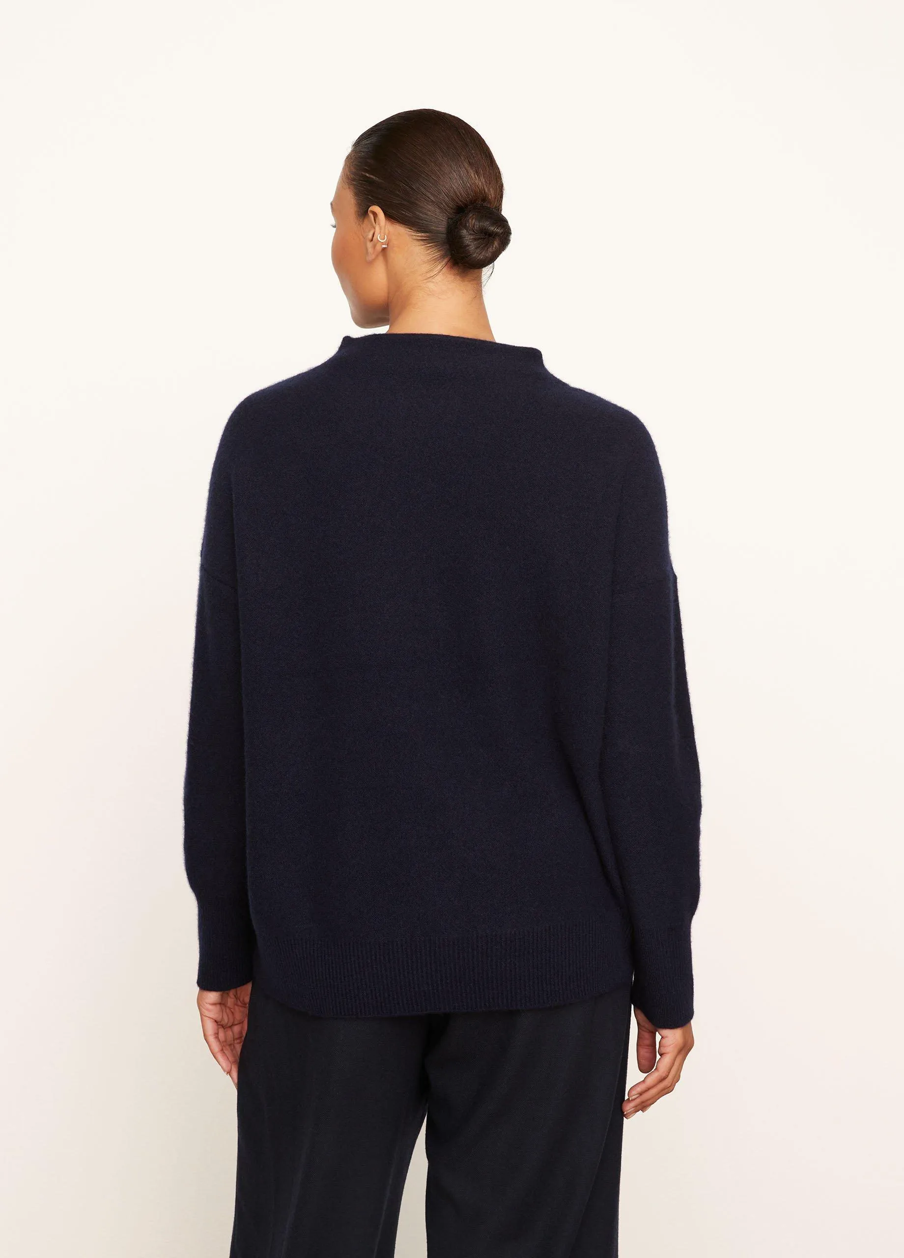 Plush Cashmere Funnel Neck Sweater