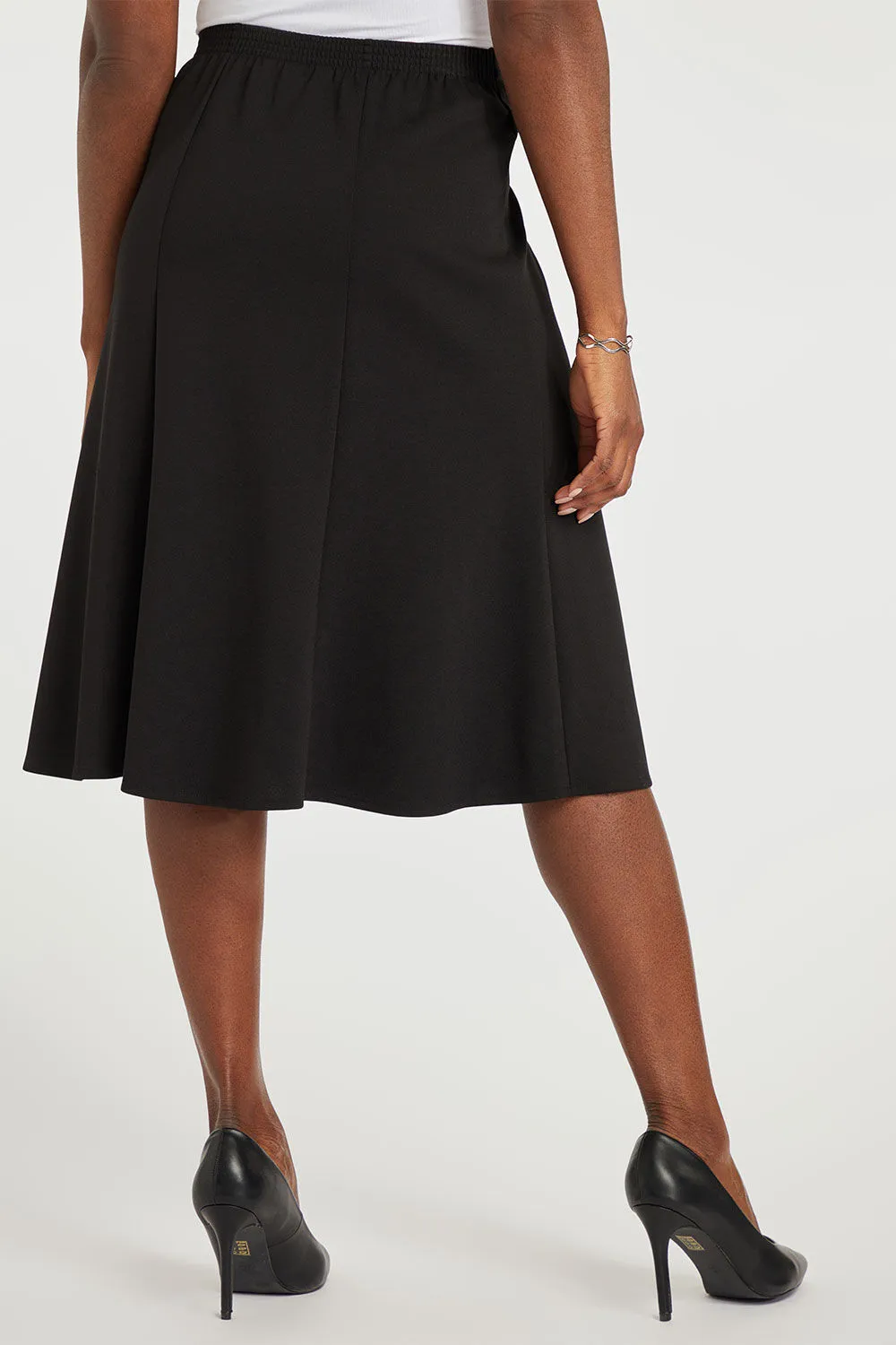 Ponte Elasticated Flippy Skirt