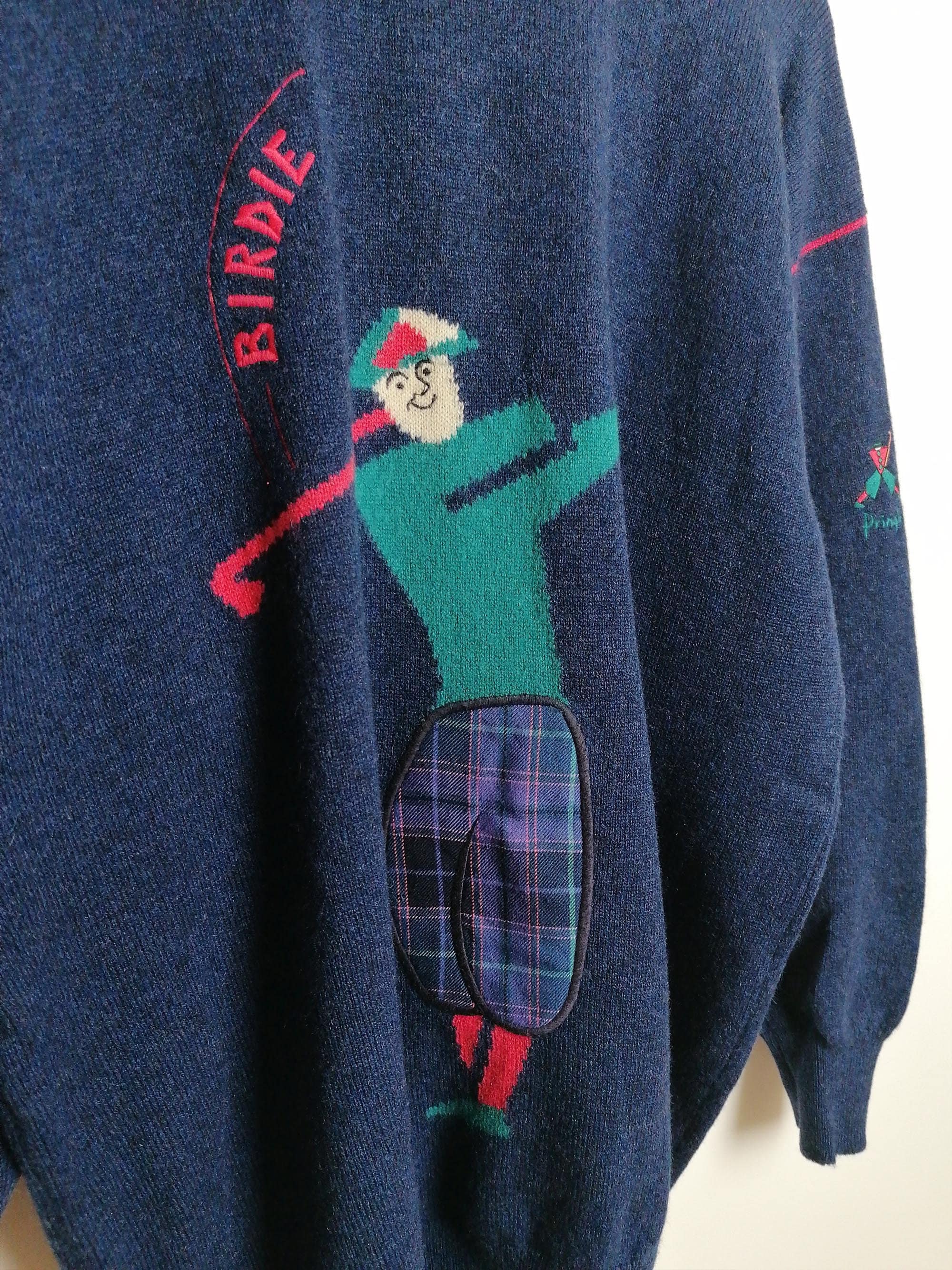 PRINGLE of SCOTLAND Novelty Sweater - size L