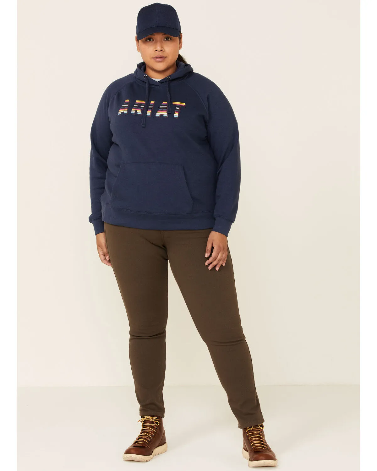 Product Name:  Ariat Women's R.E.A.L. Serape Logo Hoodie Sweatshirt - Plus