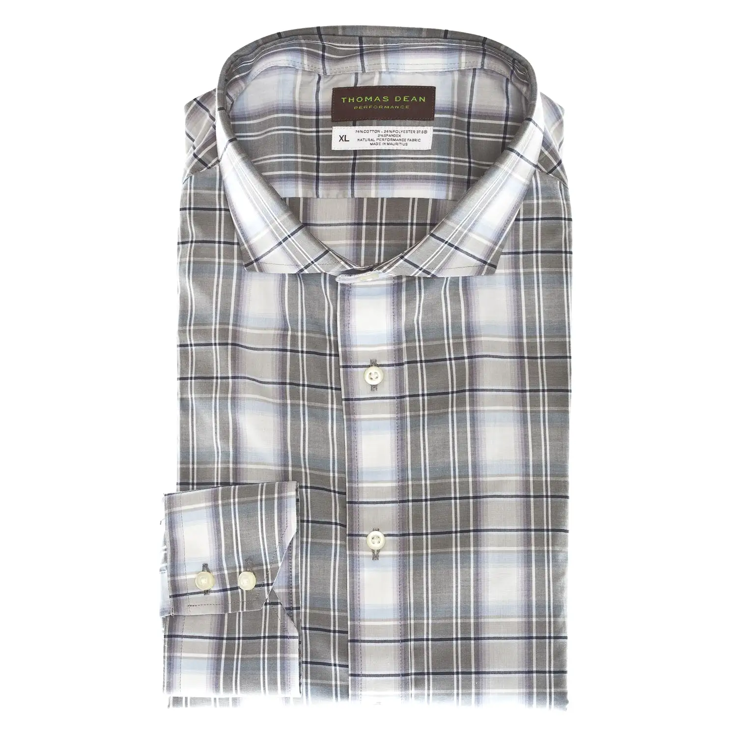 Purple Check Performance Sport Shirt