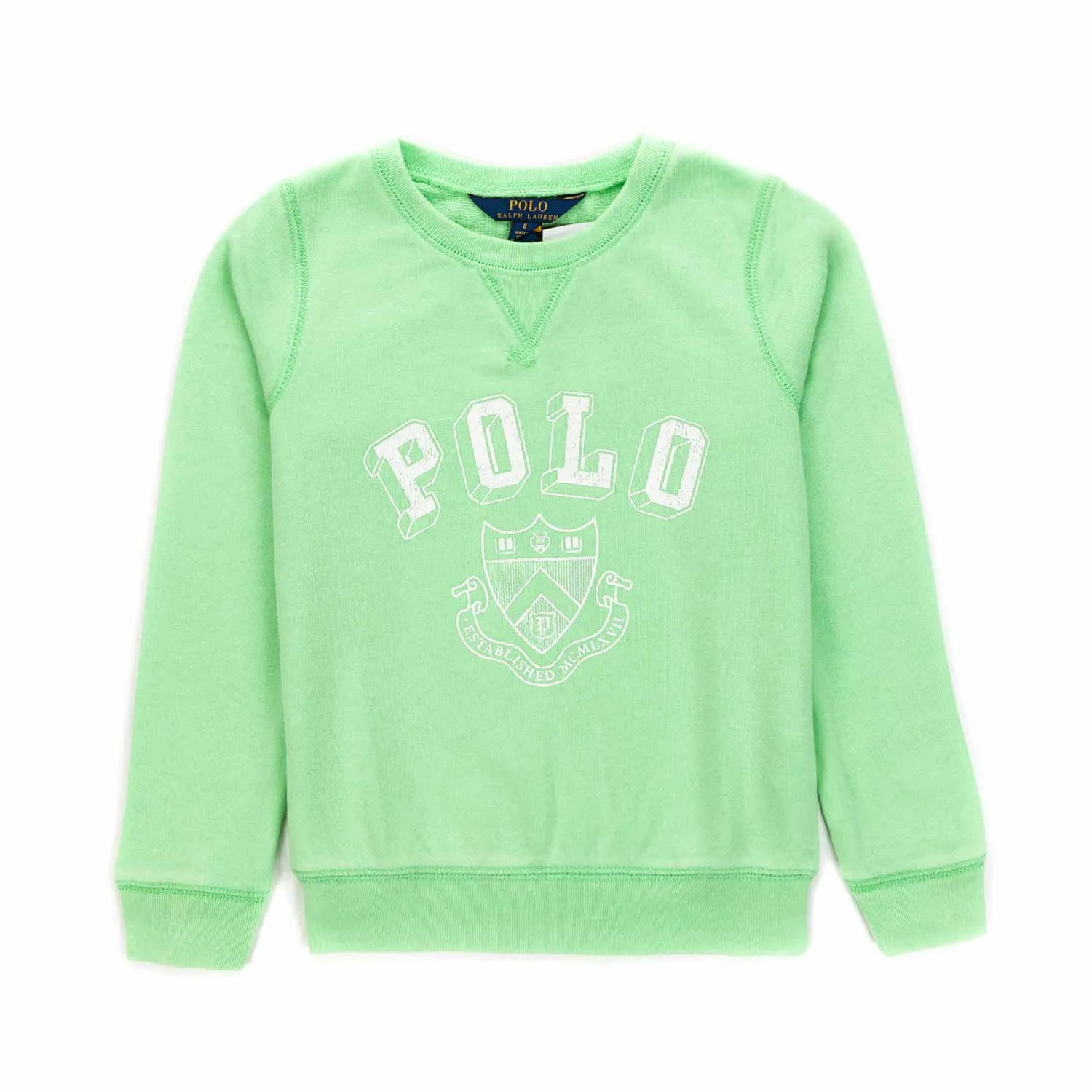 Ralph Lauren Green Logo Sweatshirt For Girl