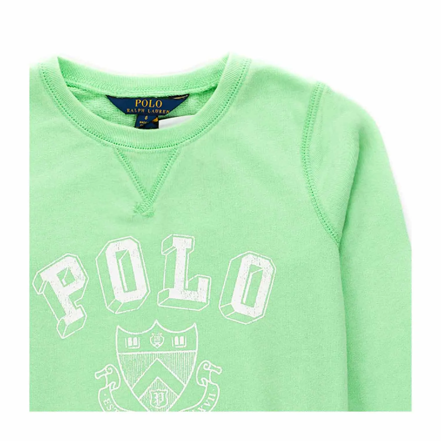 Ralph Lauren Green Logo Sweatshirt For Girl