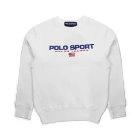 Ralph Lauren Unisex White Logo Sweatshirt 01