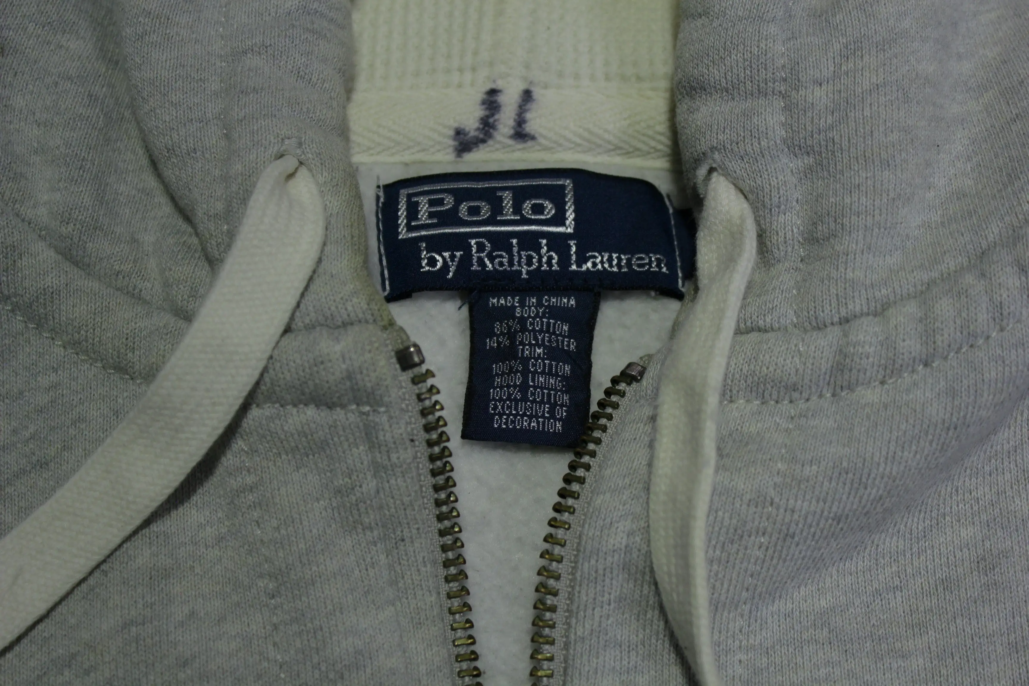 Ralph Lauren Vintage 90's Reverse Weave Hoodie Sweatshirt