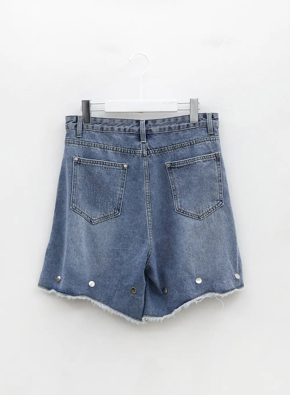 Removable Buttoned Wide Leg Denim Pants IU20