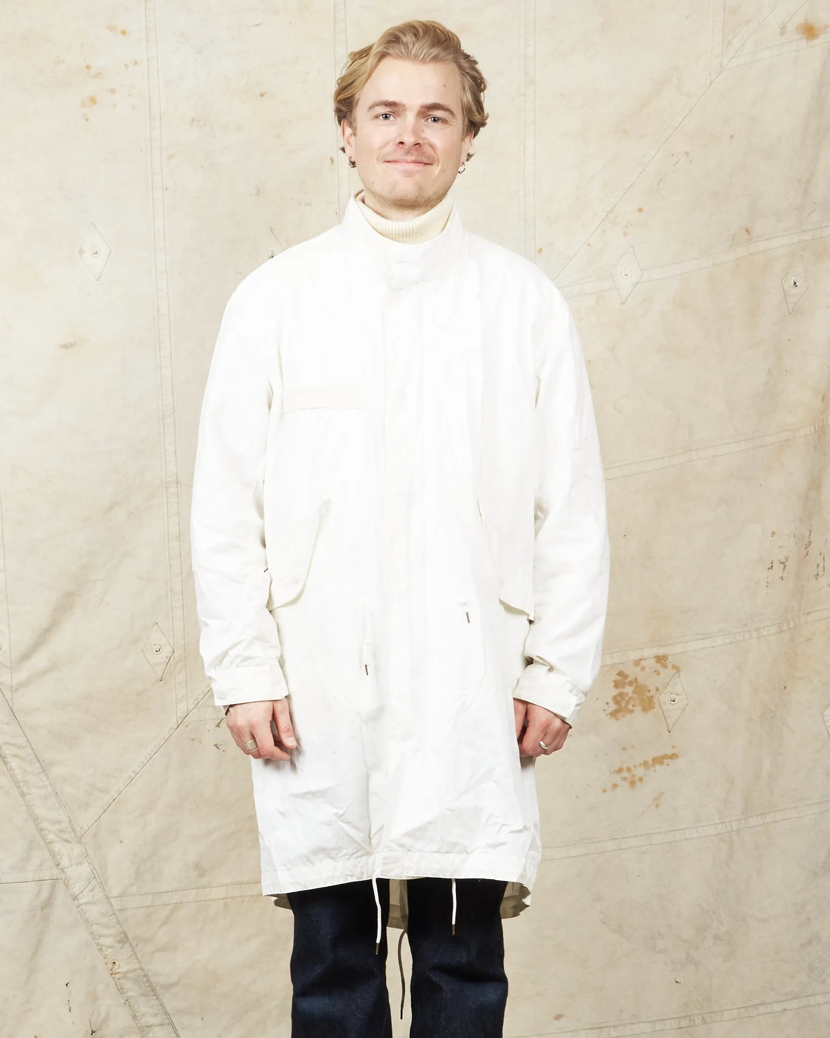 Second Hand Fujito M-65 Fishtail Parka White Size 3