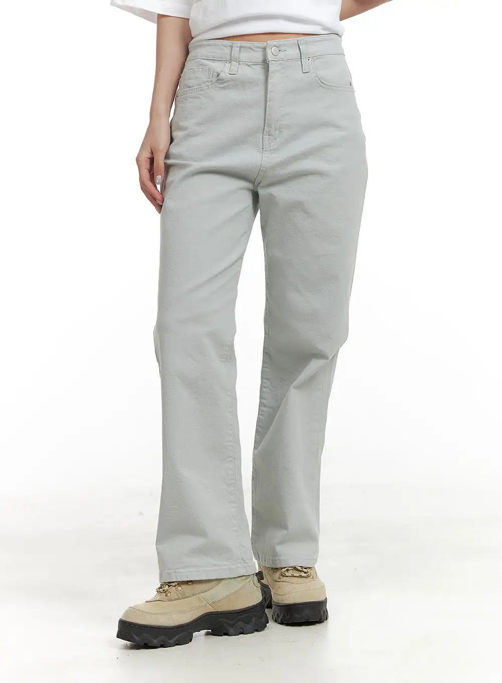 Simple Straight Leg Pants OA415