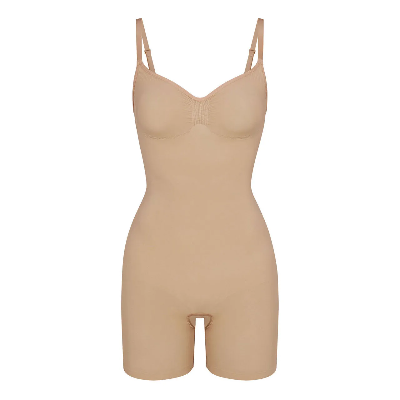 SKIMS SEAMLESS SCULPT Mid Thigh Bodysuit Clay - Beige