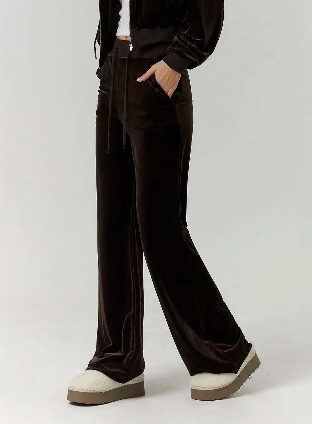 Slim Fit Velvet Pants CD314