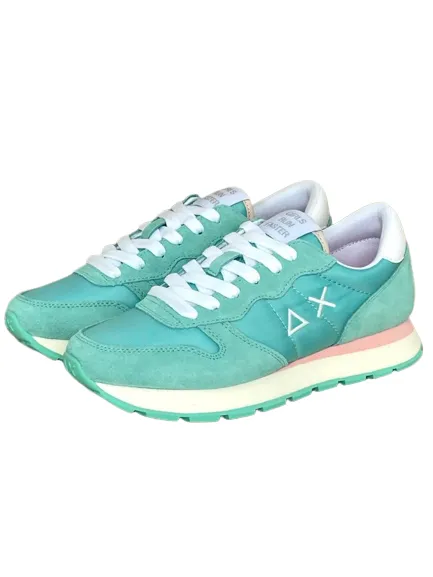 SNEAKERS DONNA VERDE ACQUA FLUO Z33201 ALLY SOLID NYLON