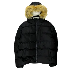 Soulcal & Co Black Padded Fleece Lined Parka