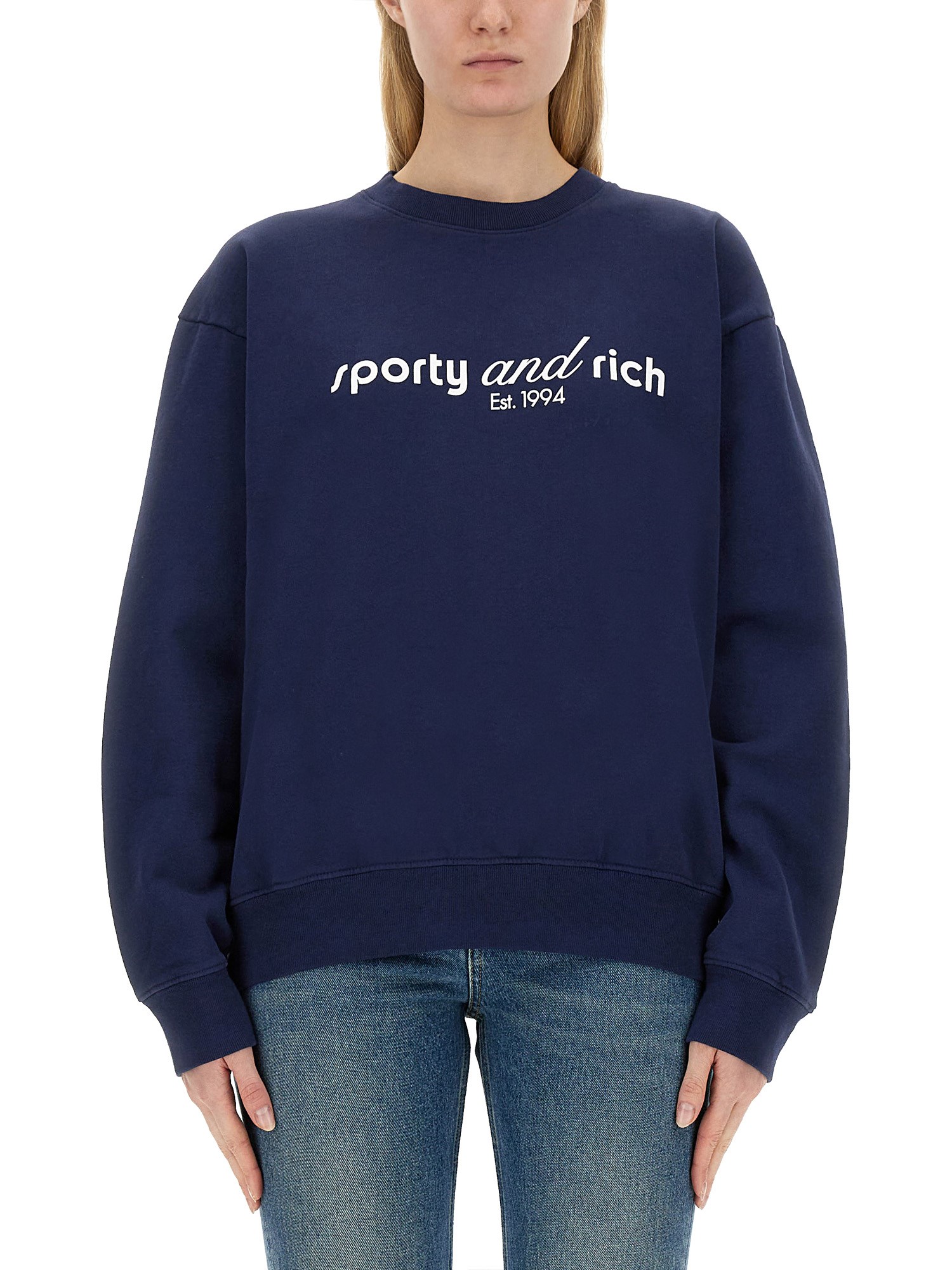 SPORTY&RICH    CO LOGO SWEATSHIRT