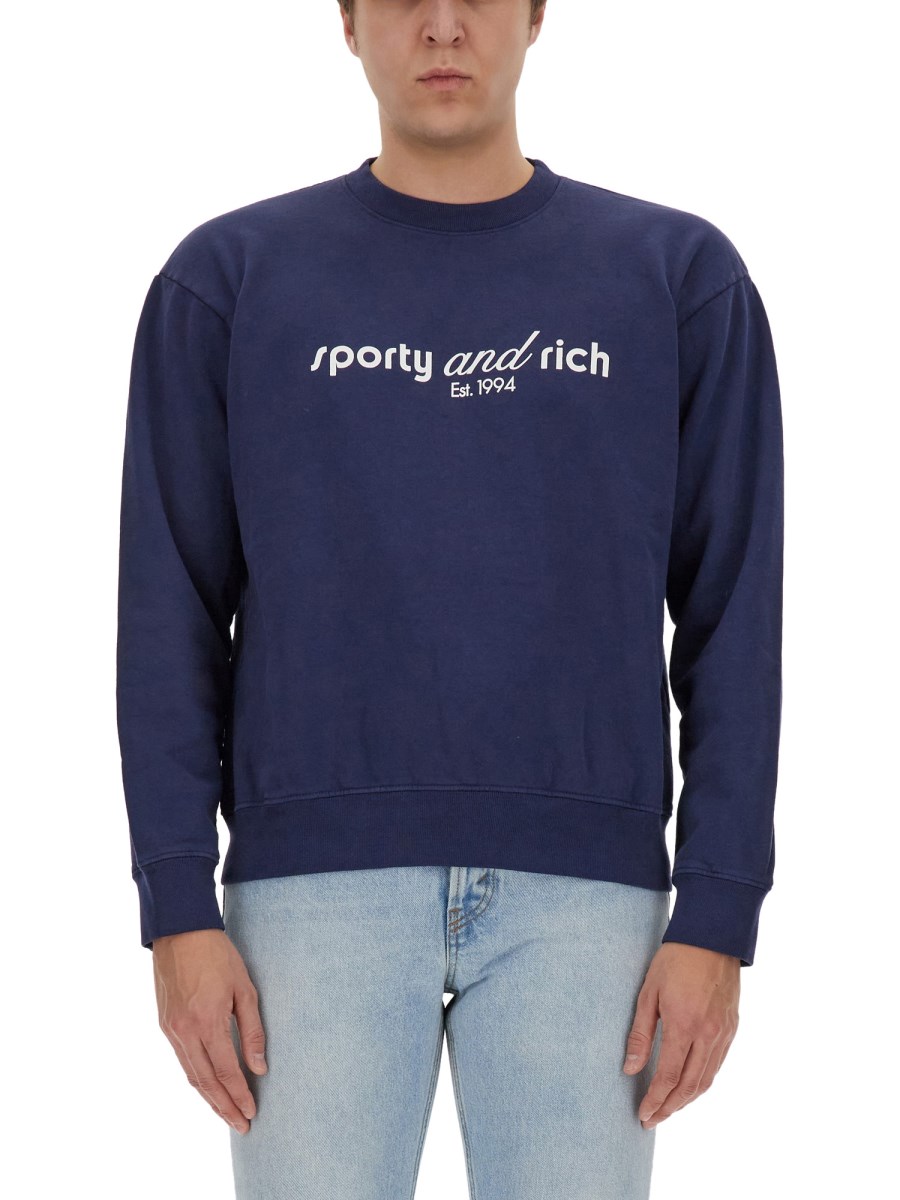 SPORTY&RICH    CO LOGO SWEATSHIRT