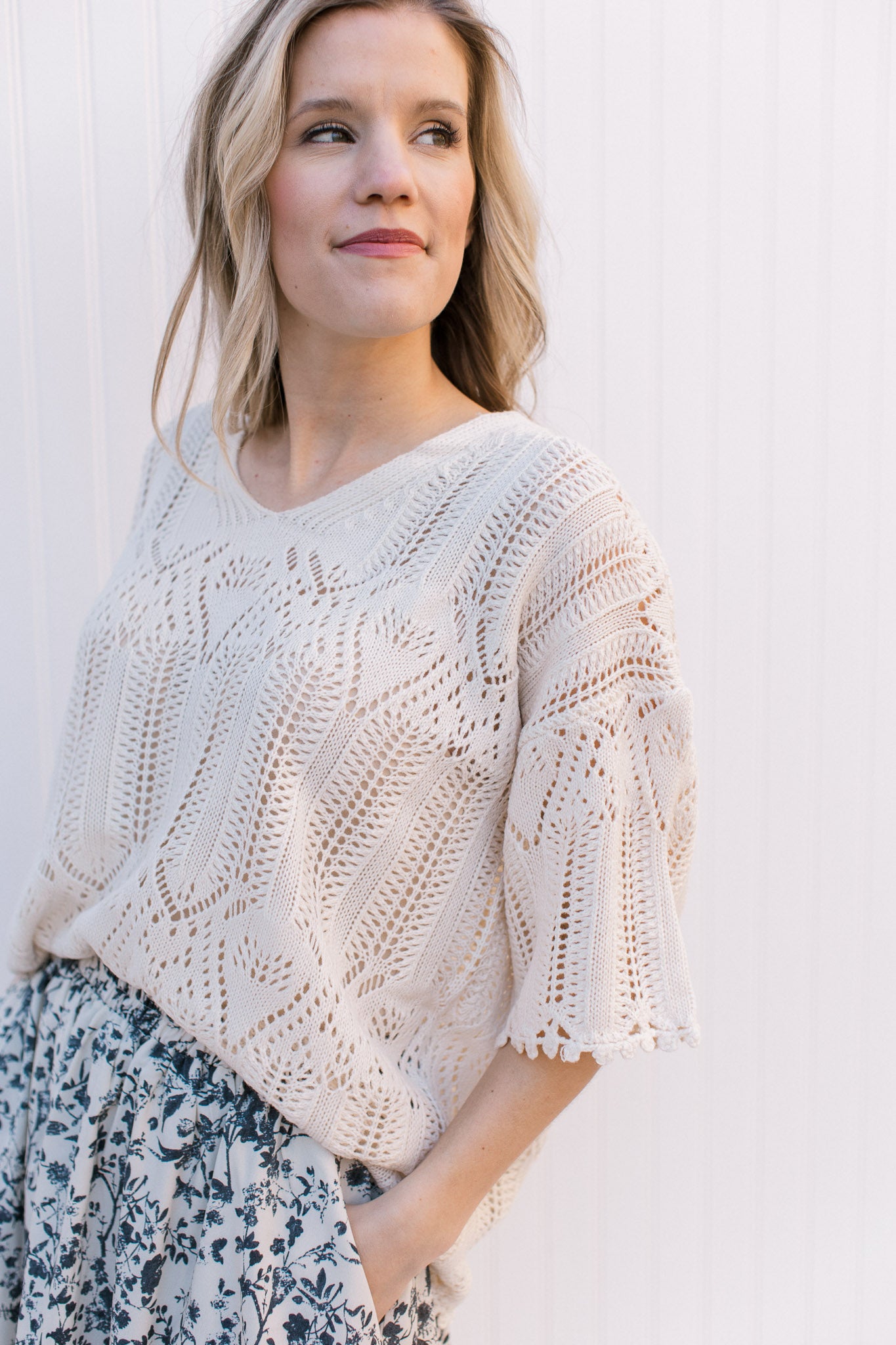 Spring Cream Sweater