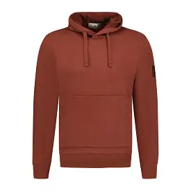 Stone Island Cotton Hoodie Sweatshirt Maroon