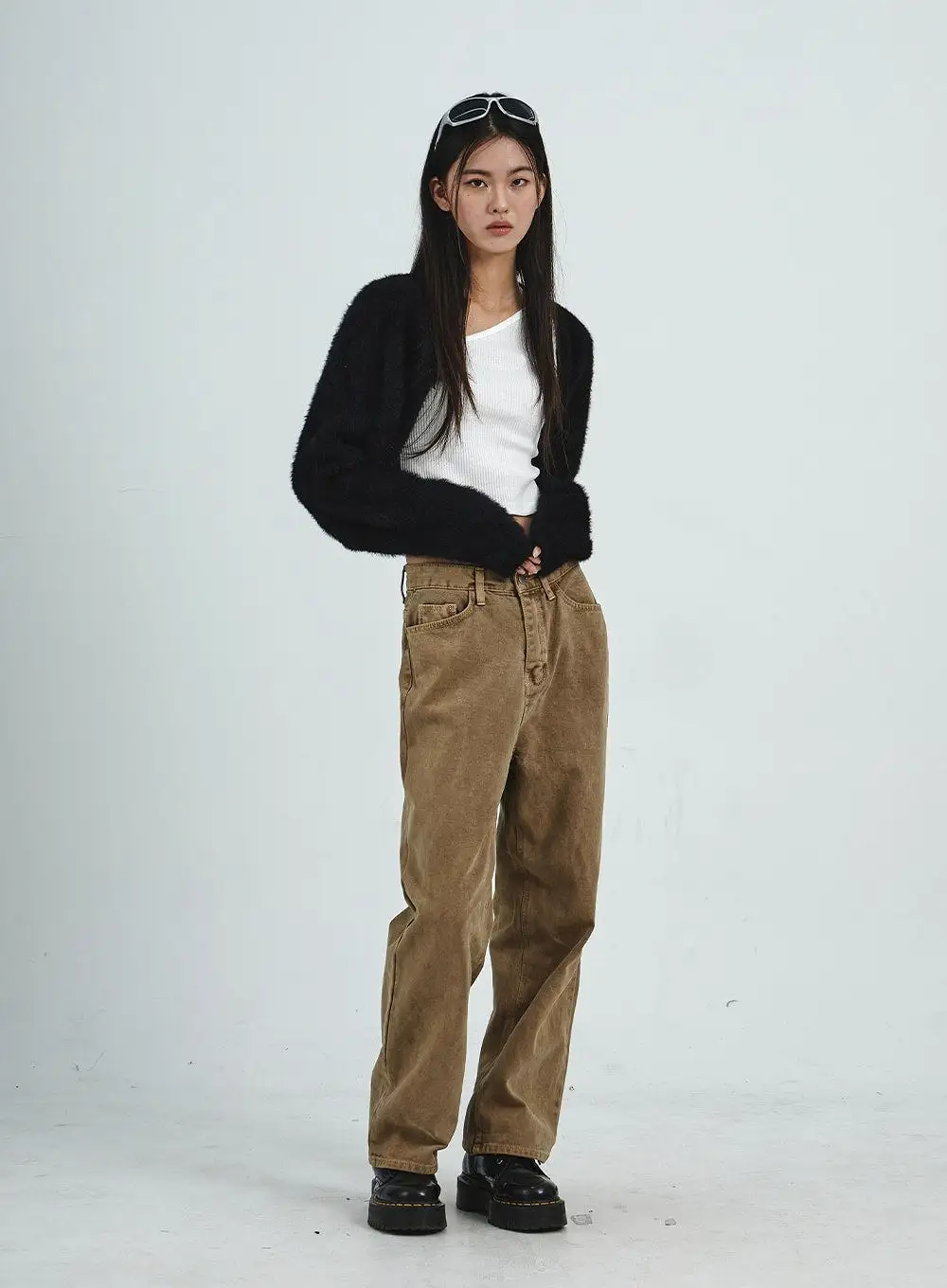 Straight Leg Wide Pants CD07