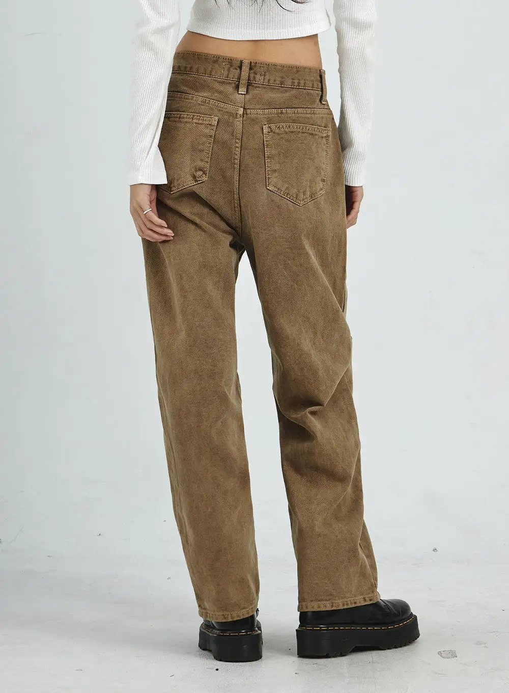 Straight Leg Wide Pants CD07