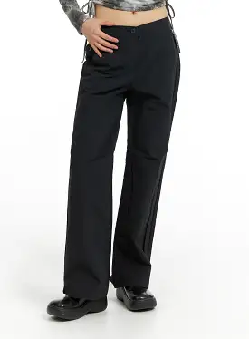 String Straight Leg Pants CF422