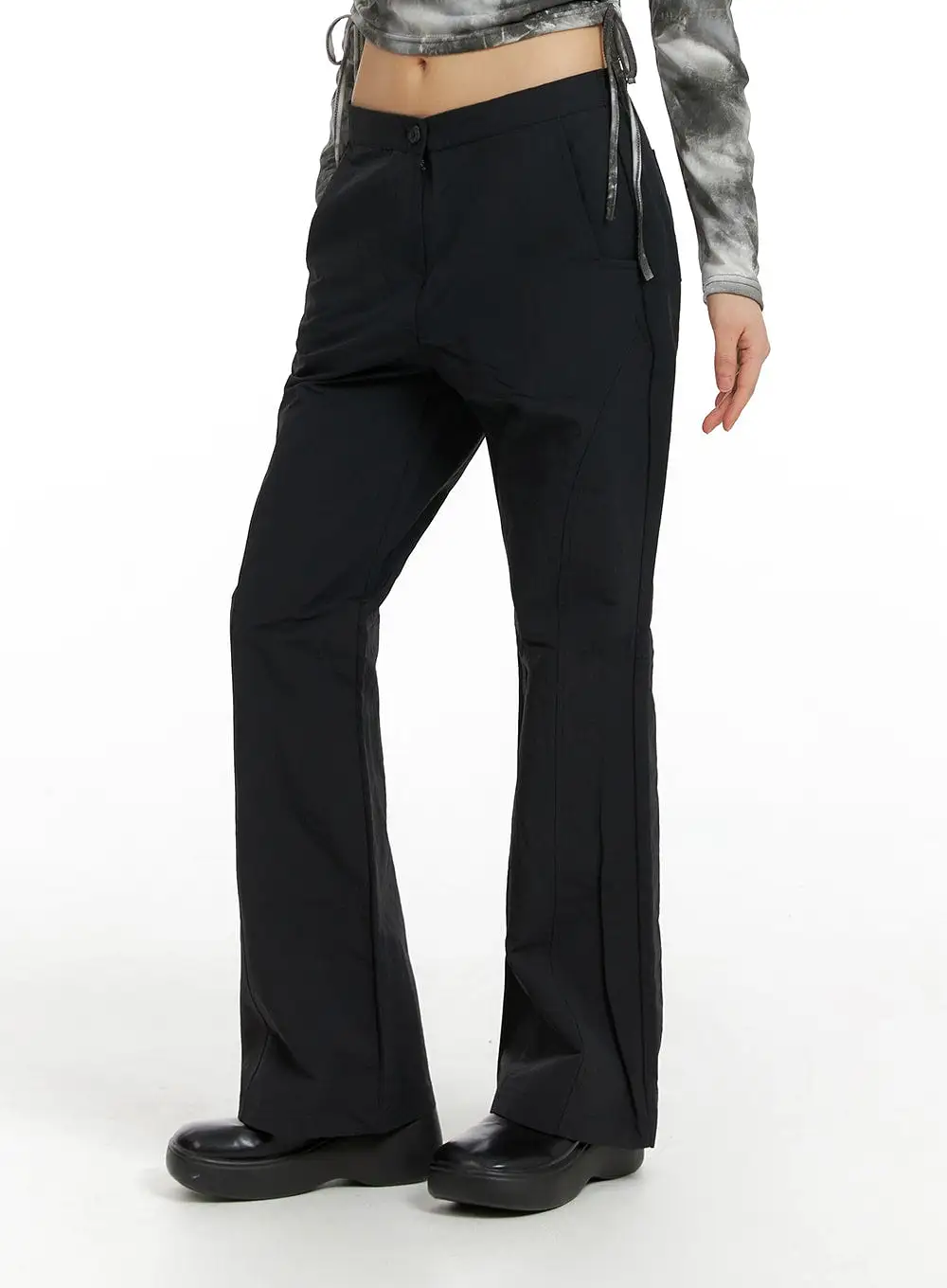 String Straight Leg Pants CF422