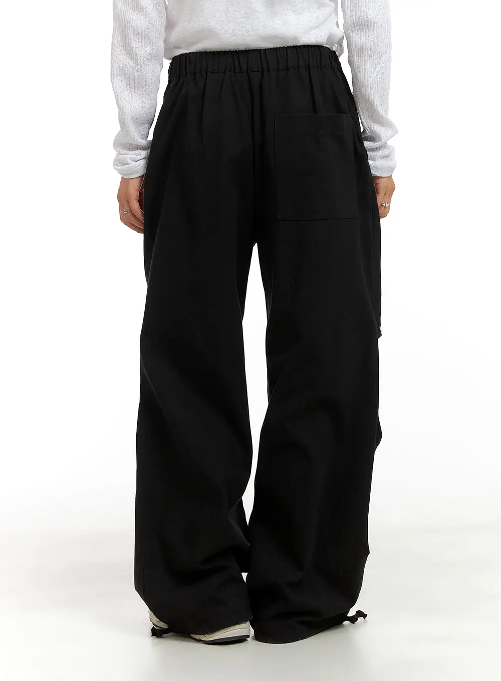 Stud String Wide Cargo Pants CA404