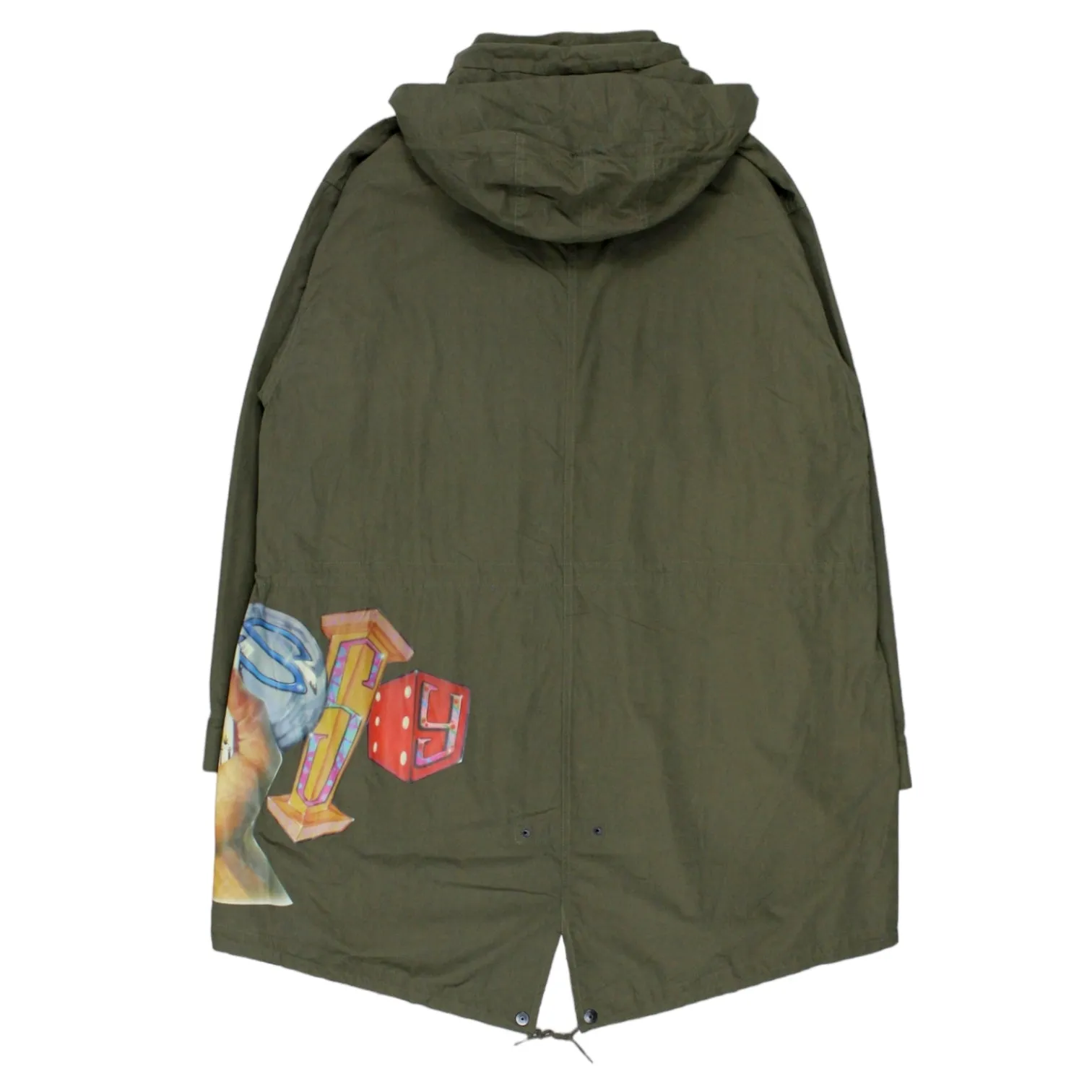 Stussy Olive Goldie Fishtail Parka