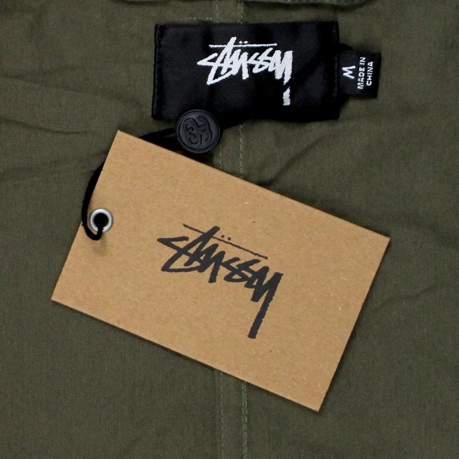 Stussy Olive Goldie Fishtail Parka