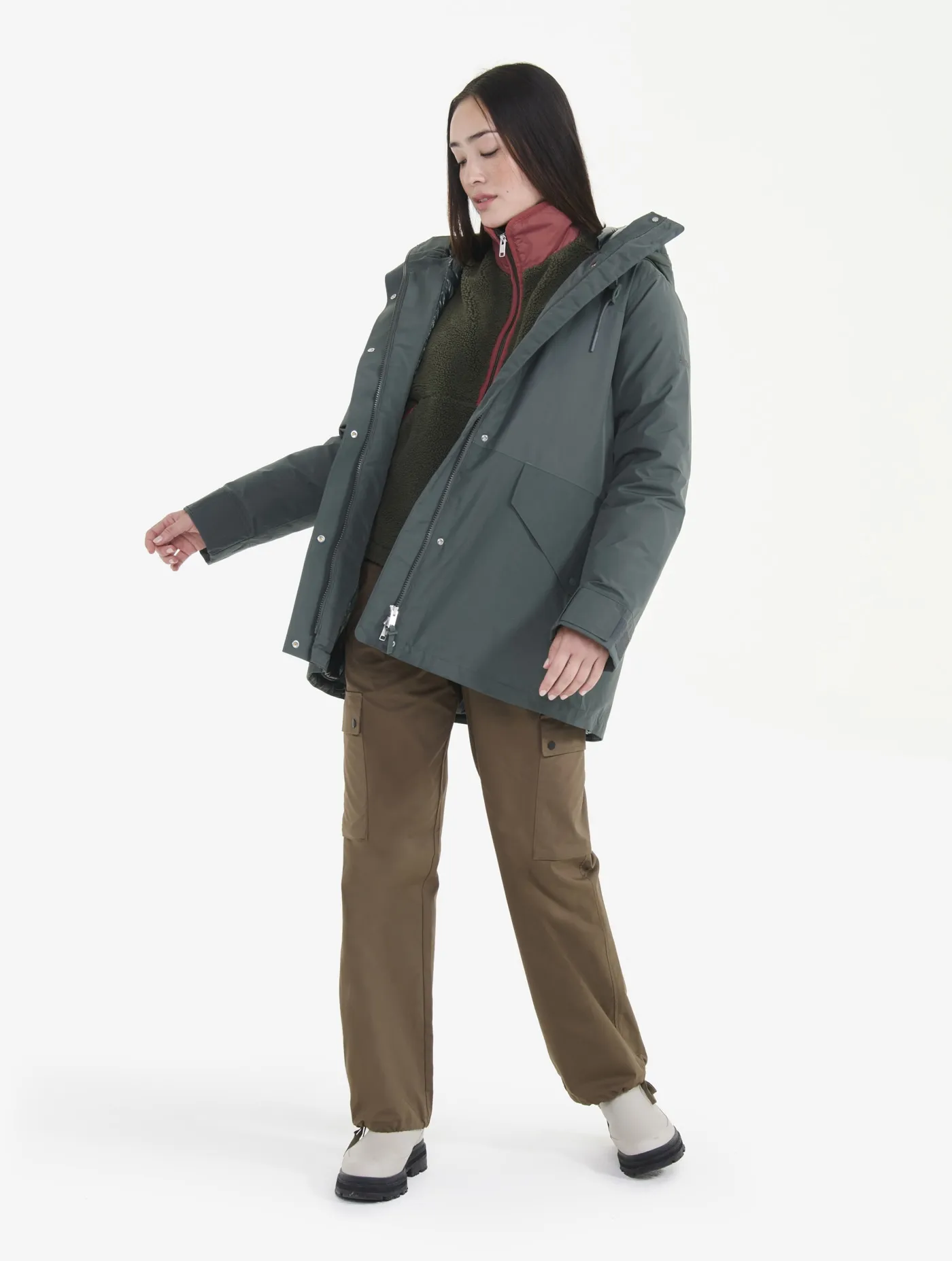 Super-warm mid-length Gore-tex® parka