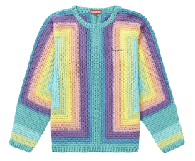 Supreme Hand Crocheted Sweater Multicolor