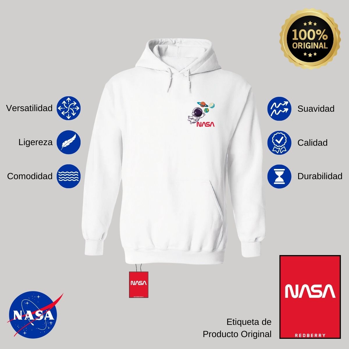 Sweater Suéter Mujer Hoodie Nasa Astronauta