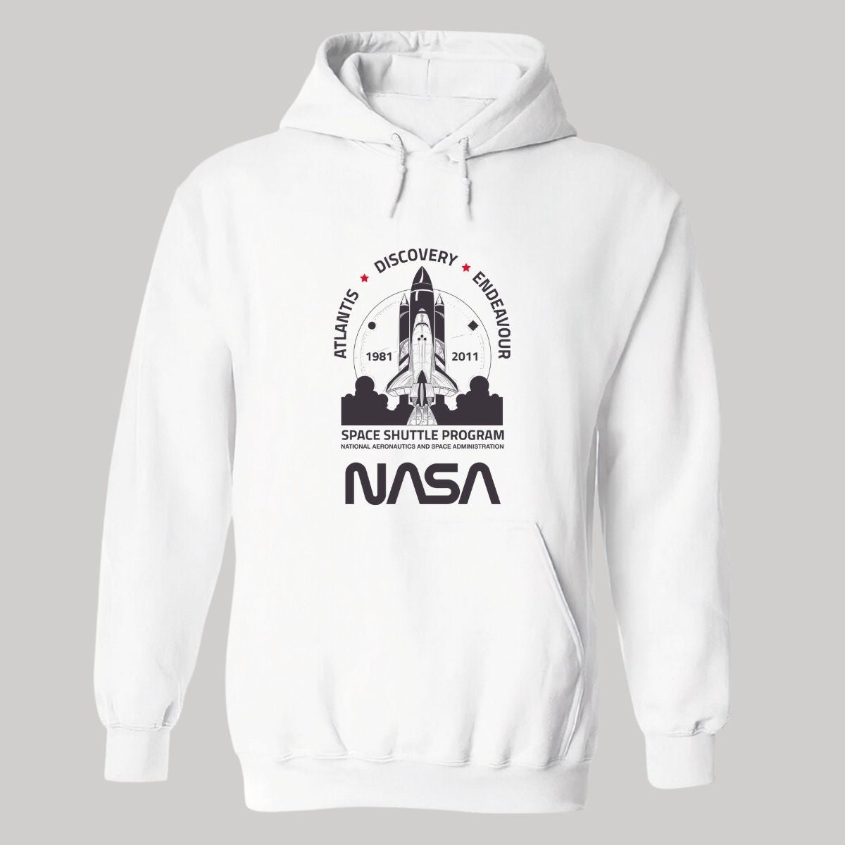 Sweater Suéter Mujer Hoodie Nasa Cohete