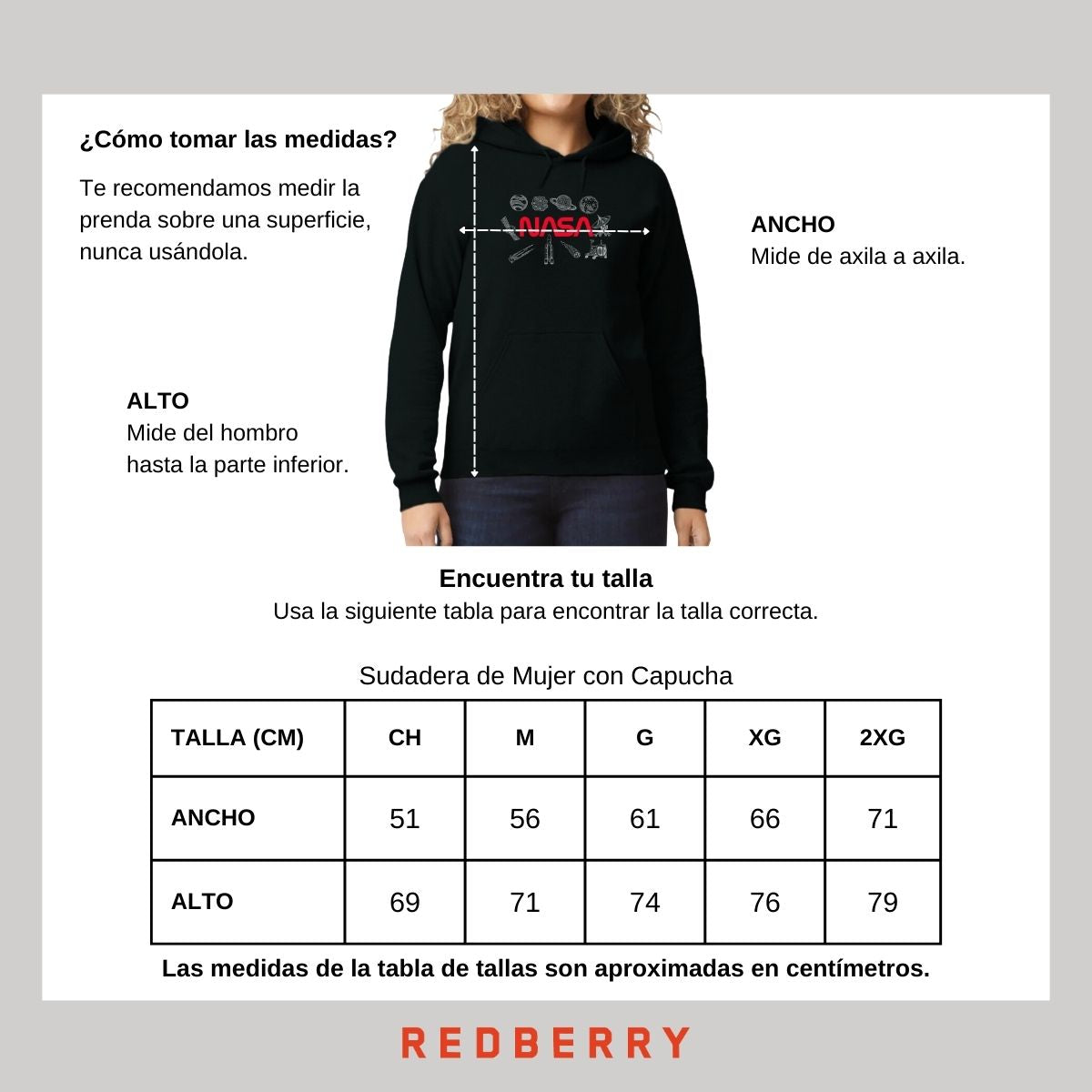 Sweater Suéter Mujer Hoodie Nasa Espacio