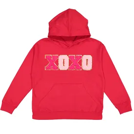 Sweet Wink XOXO Patch Valentine's Day Hoodie Sweatshirt