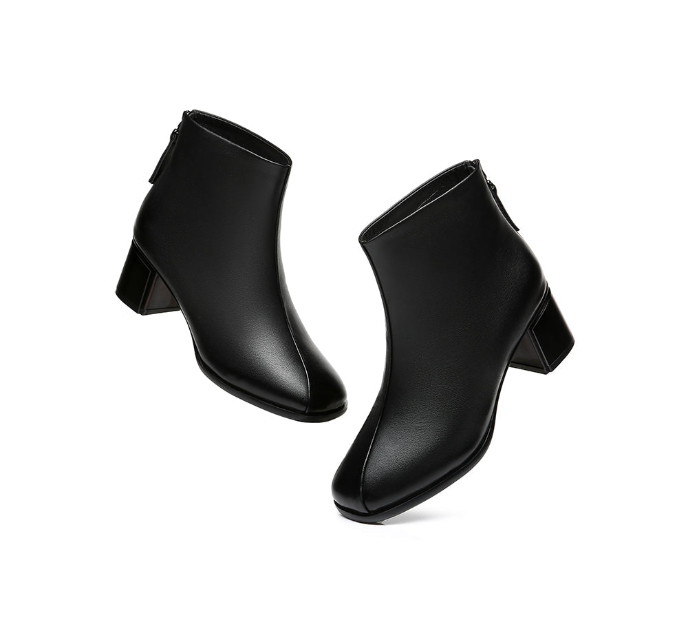 TARRAMARRA Romina Women Black Leather Ankle Boots