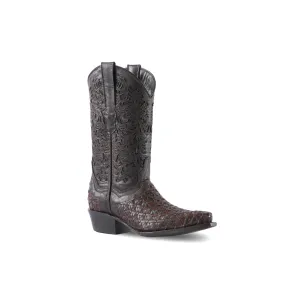 Texas Country Womens Western Boot Oklahoma Choco Retro Toe   E763