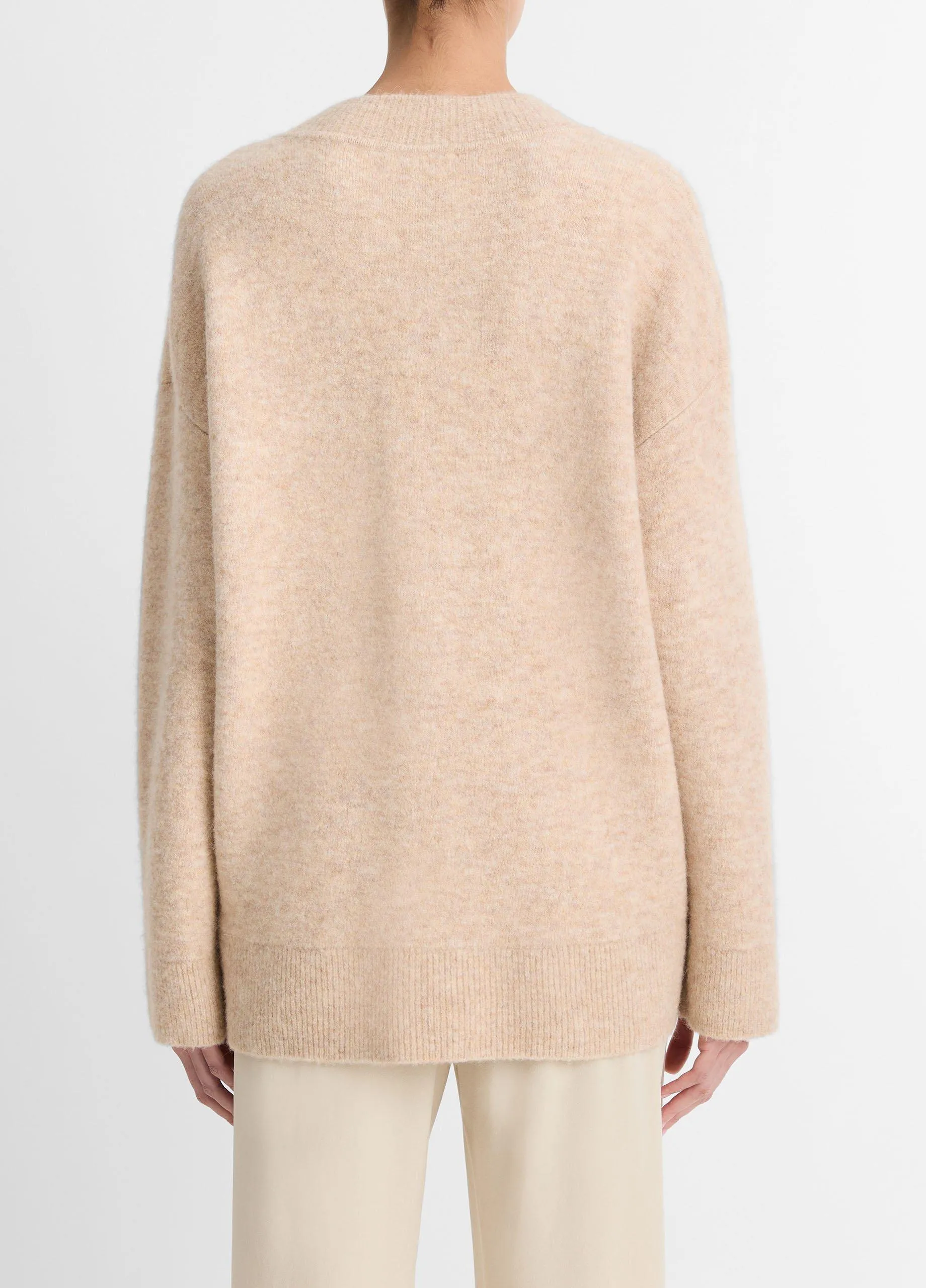 Textured Soft Sculpted Crew Neck Sweater