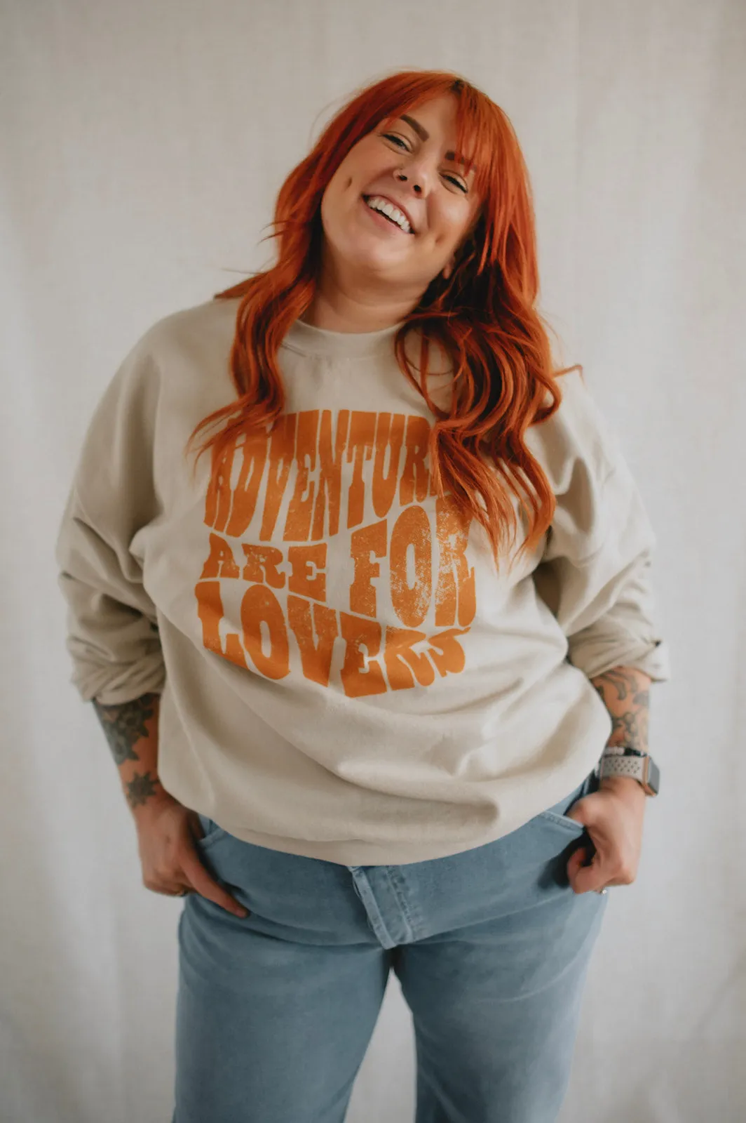 The Adventures Are For Lovers Sweatshirt - PLUS