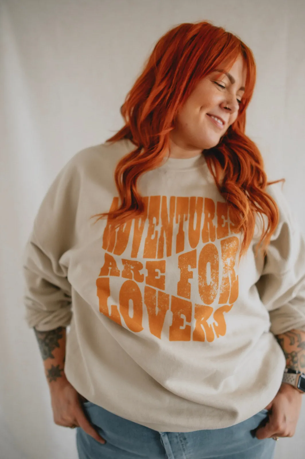 The Adventures Are For Lovers Sweatshirt - PLUS