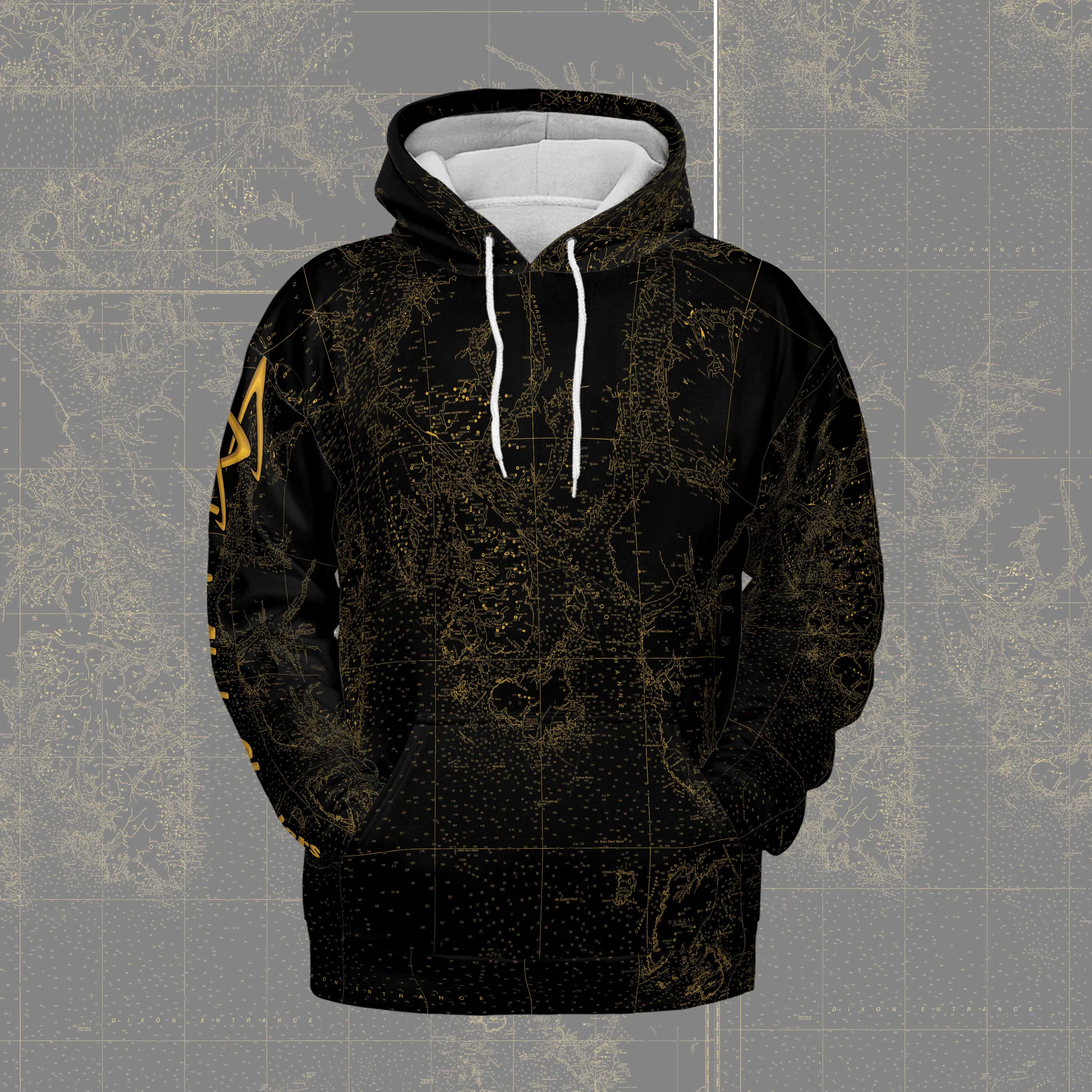 The CAC Ketchikan Midnight Gold Lightweight Hoodie Sweatshirt