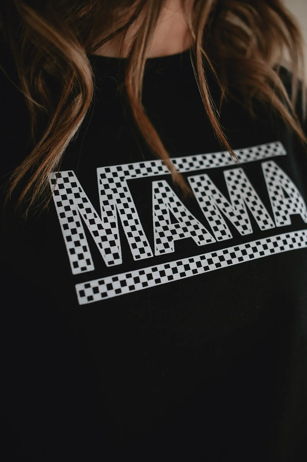 The Mama Checkerboard Sweatshirt - PLUS