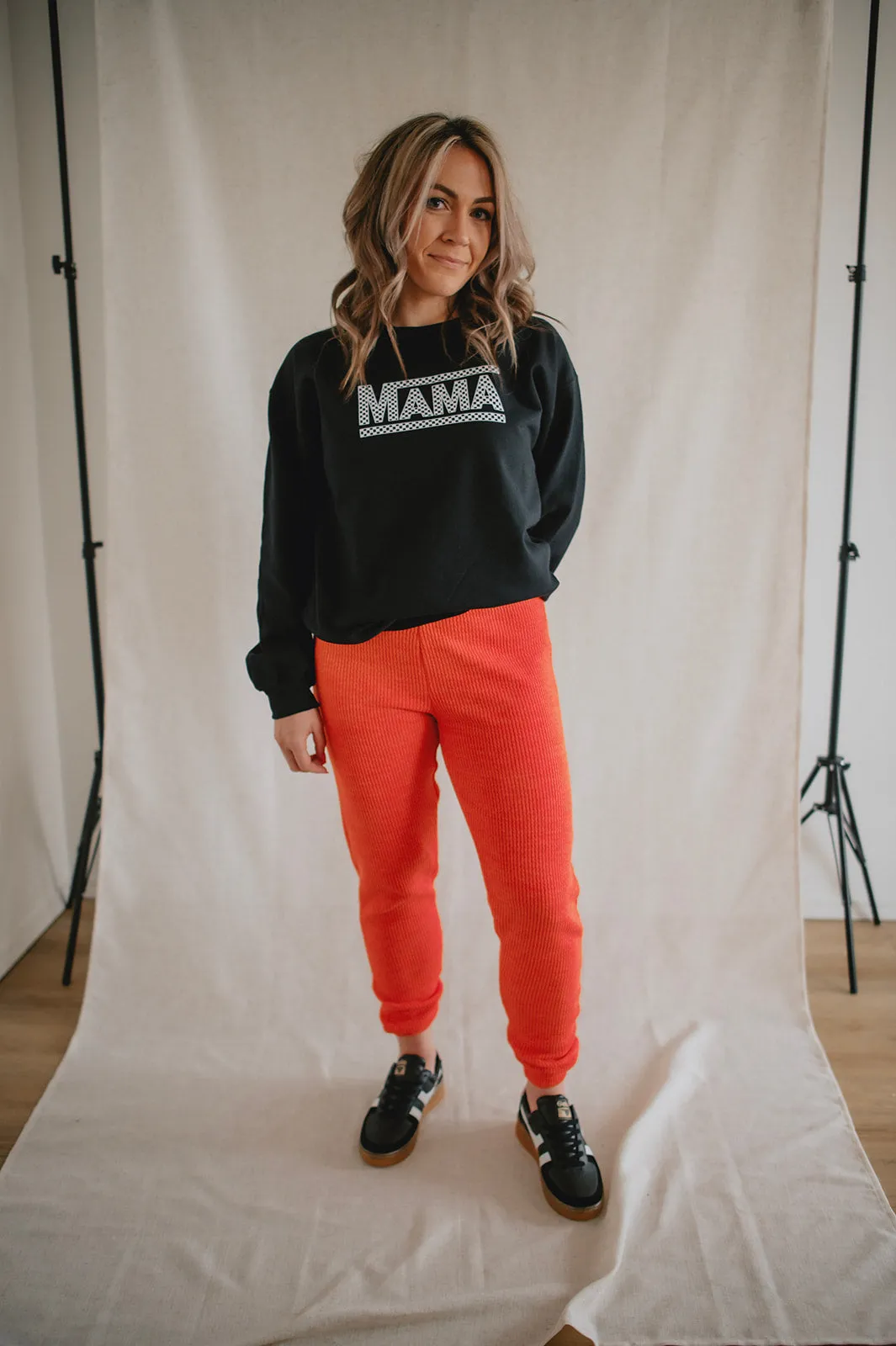 The Mama Checkerboard Sweatshirt - PLUS