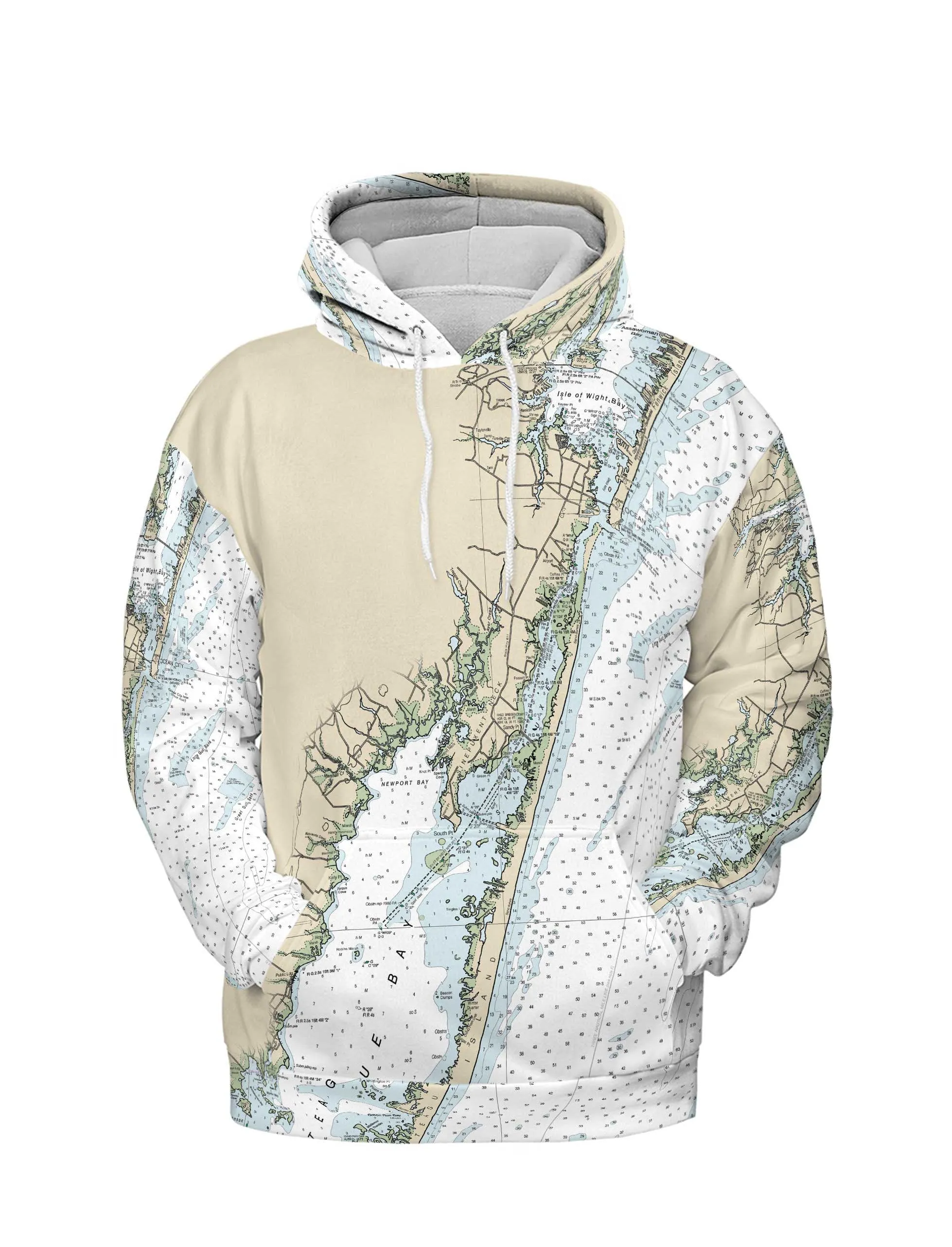 The Ocean City and Chincoteague Bay Lightweight Hoodie Sweatshirt