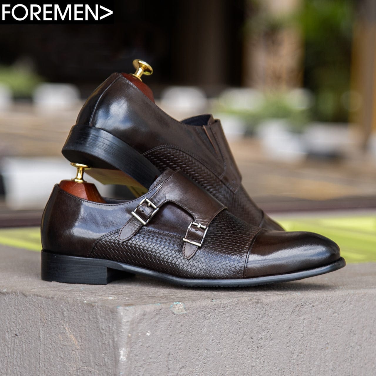 TOM LOBB | Coffee Double Monkstrap