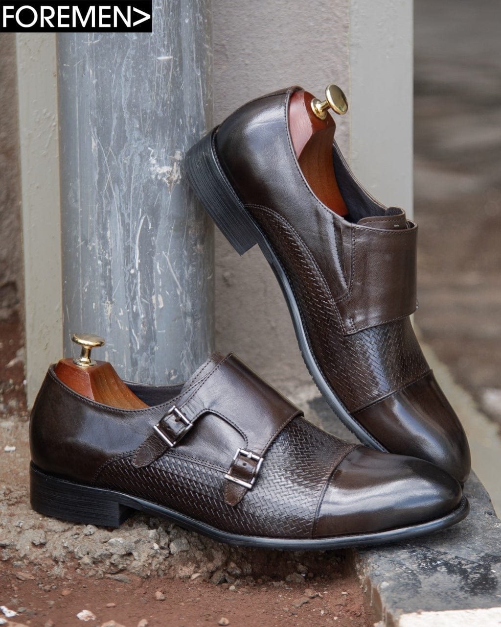 TOM LOBB | Coffee Double Monkstrap