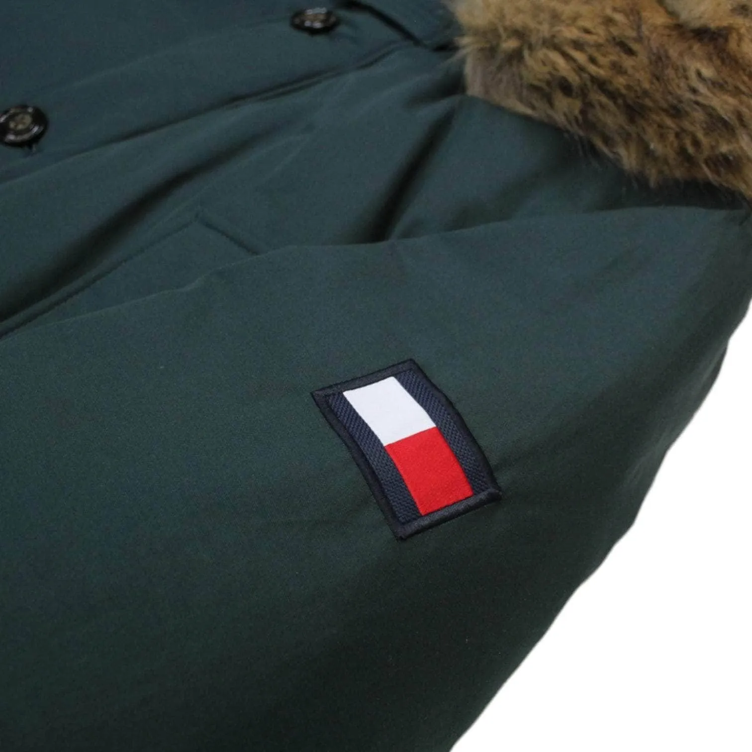 Tommy Hilfiger Hunter Green Parka Style Jacket