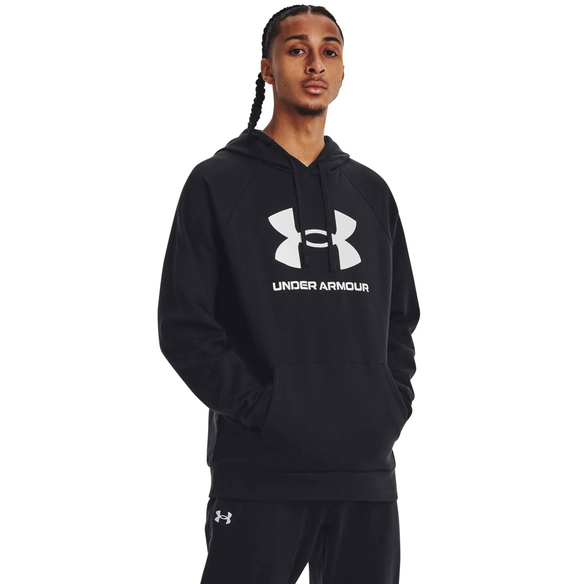 UA Rival Fleece Logo Hoodie sweatshirt à capuchon pour homme